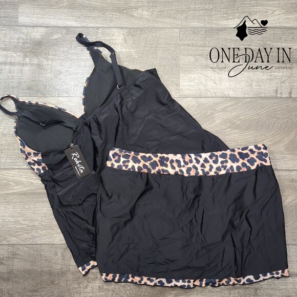 Rekita Plus Size Skirted Tankini Swimsuit Size XXL - Picture 7 of 7